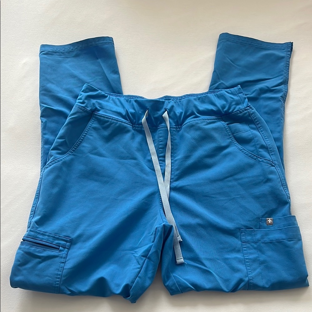 Figs Technical Collection Blue Scrub Pants